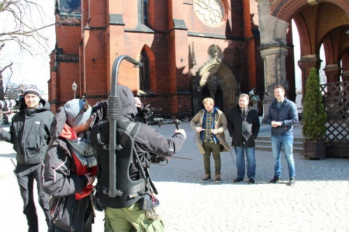 polska filmowa w legnicy 2 ekipa kręci odcinek polski filmowej w legnicy